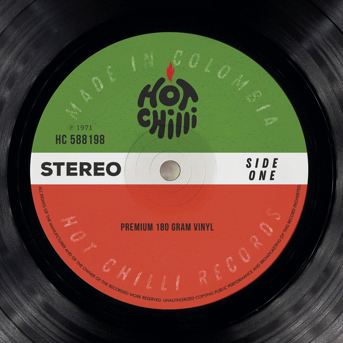 Mesa Auxiliar Redonda Vinilo - Hot Chilli