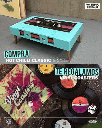 Hot Chilli Classic + Vinyl Coasters