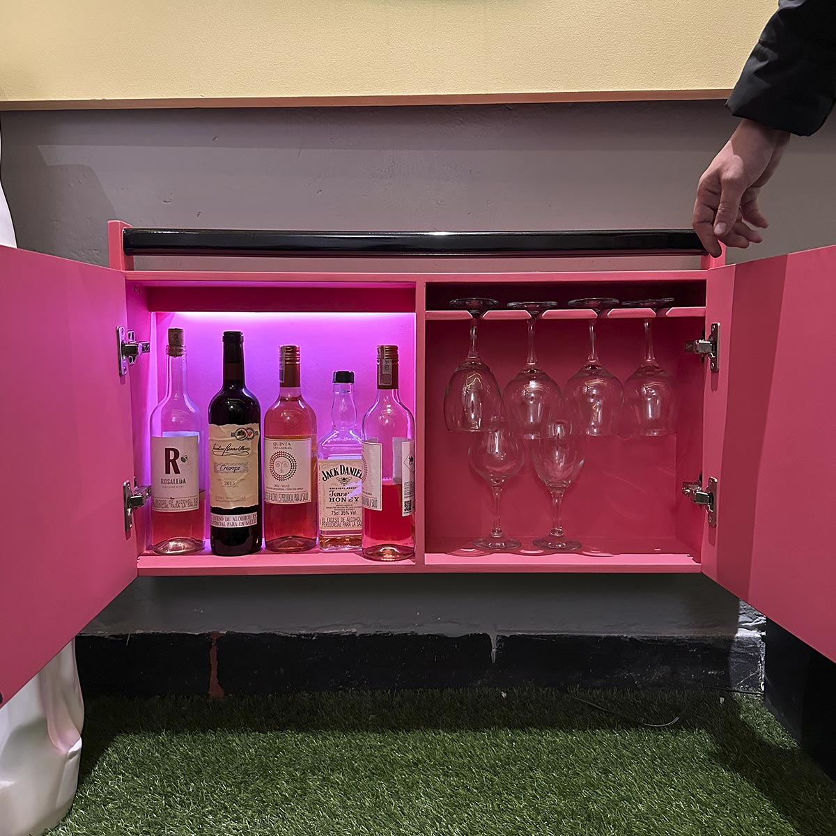 Pink Boombox Bar