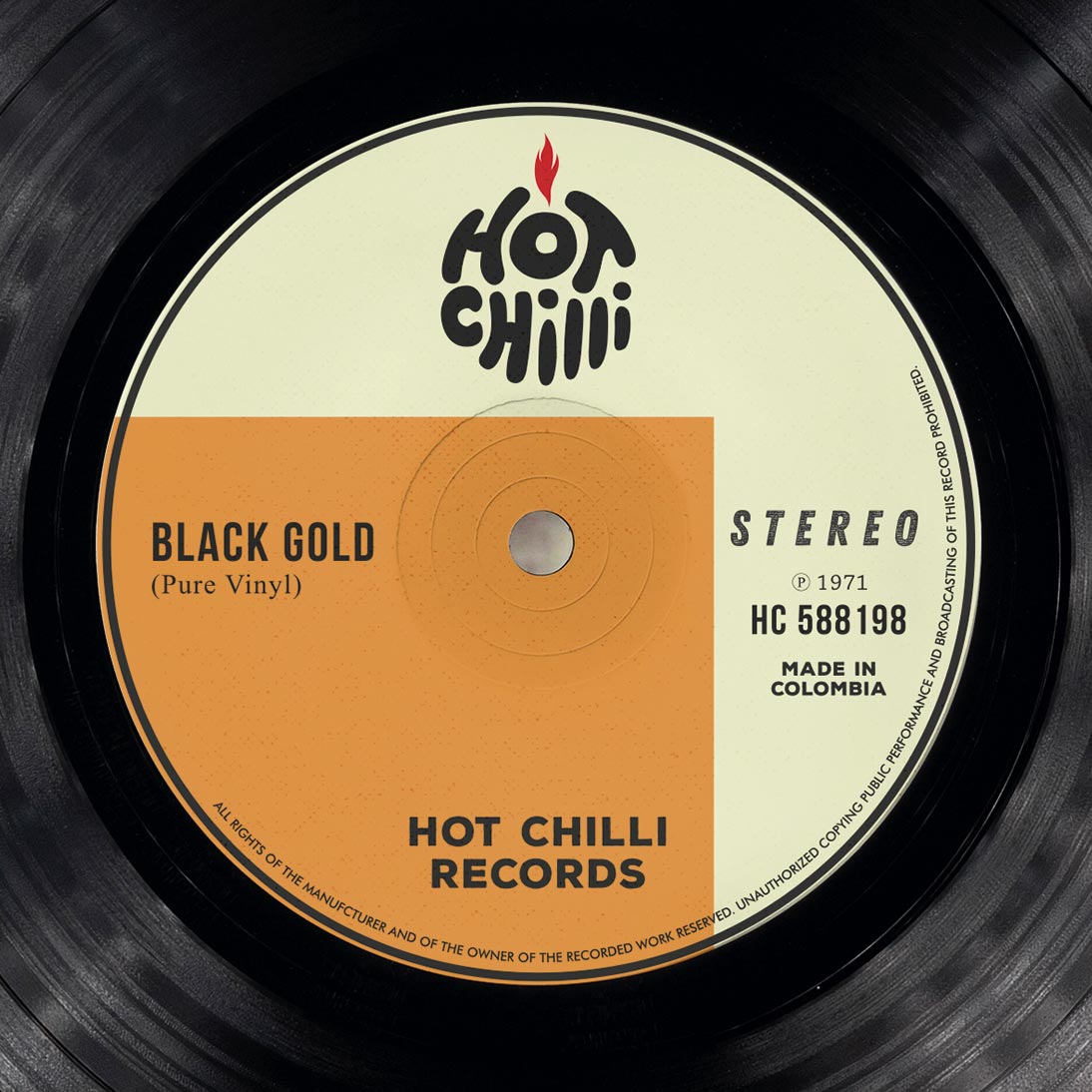 Mesa Auxiliar Redonda Vinilo - Hot Chilli